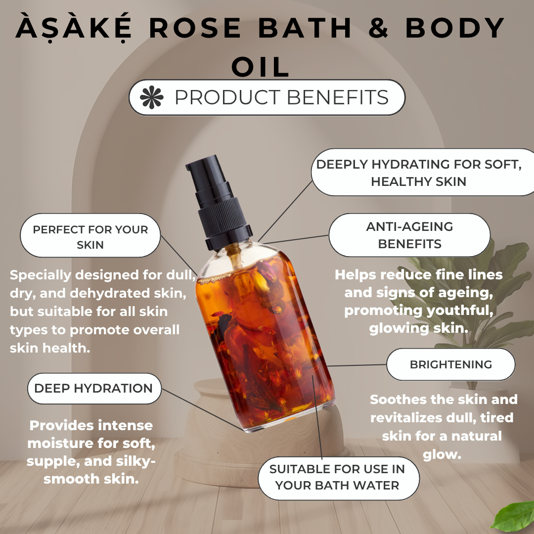 Asake Rose Bath & Body Oil