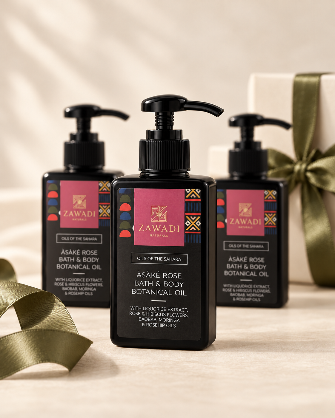 Asake Rose Glow Body Oil