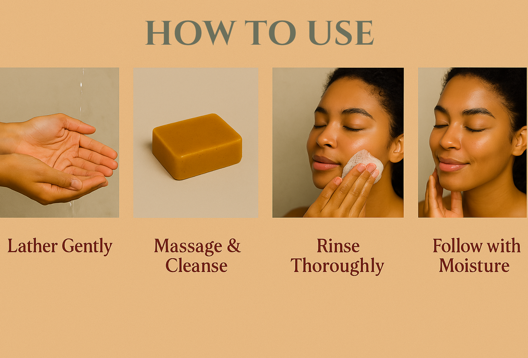 Phenomenal Turmeric, Camwood Beauty Bar + Sisal Soap Bag