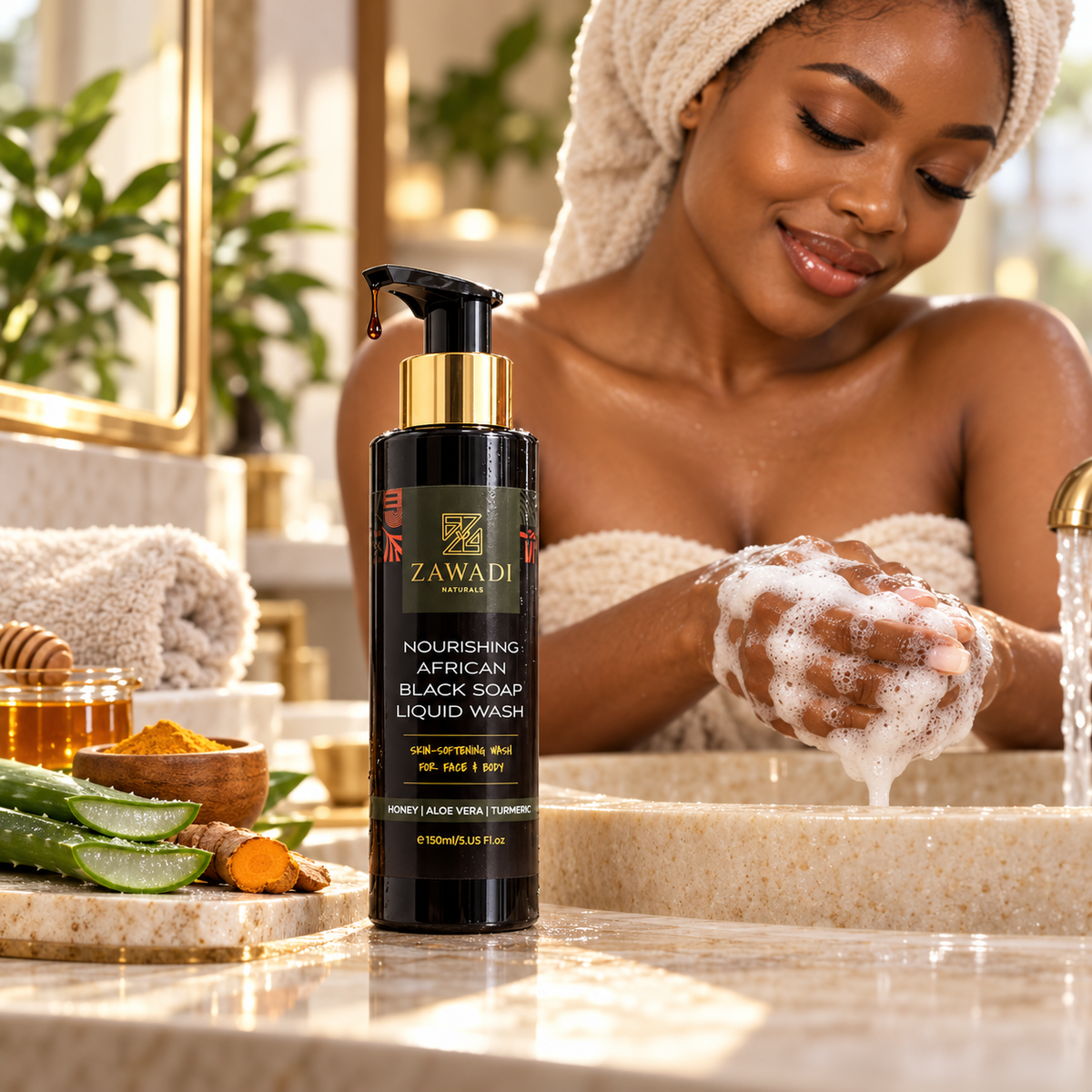 Nourishing African Black Soap Liquid Wash