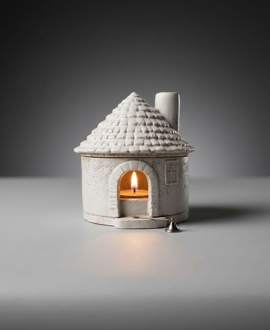 Kọnkéré African Hut Tealight Holder